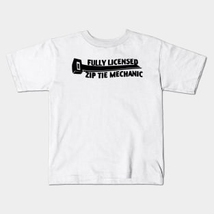 Fully Licensed Ziptie Mechanic Kids T-Shirt